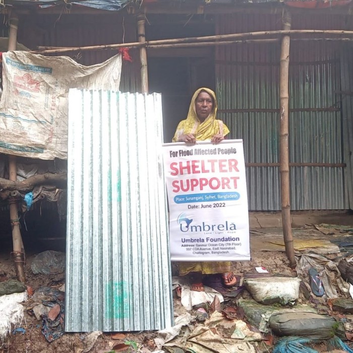 Emergency Shelter Support on Sylhet Flood Affected Areas